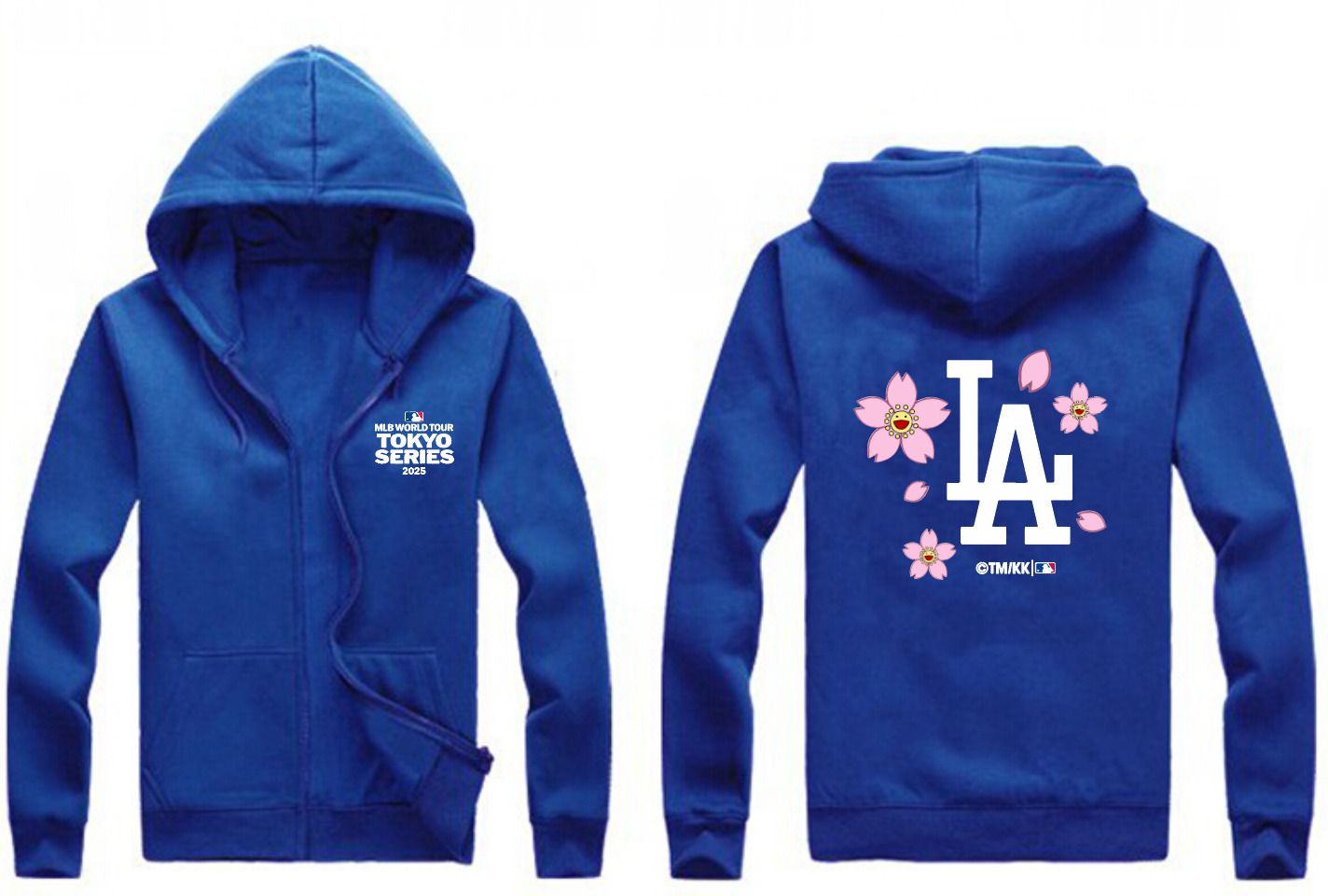 Men Los Angeles Dodgers Blank Blue Zipper hoodie 2025 MLB Jersey style 1->houston astros->MLB Jersey